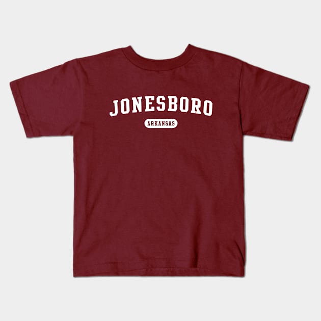 Jonesboro, Arkansas Kids T-Shirt by Novel_Designs